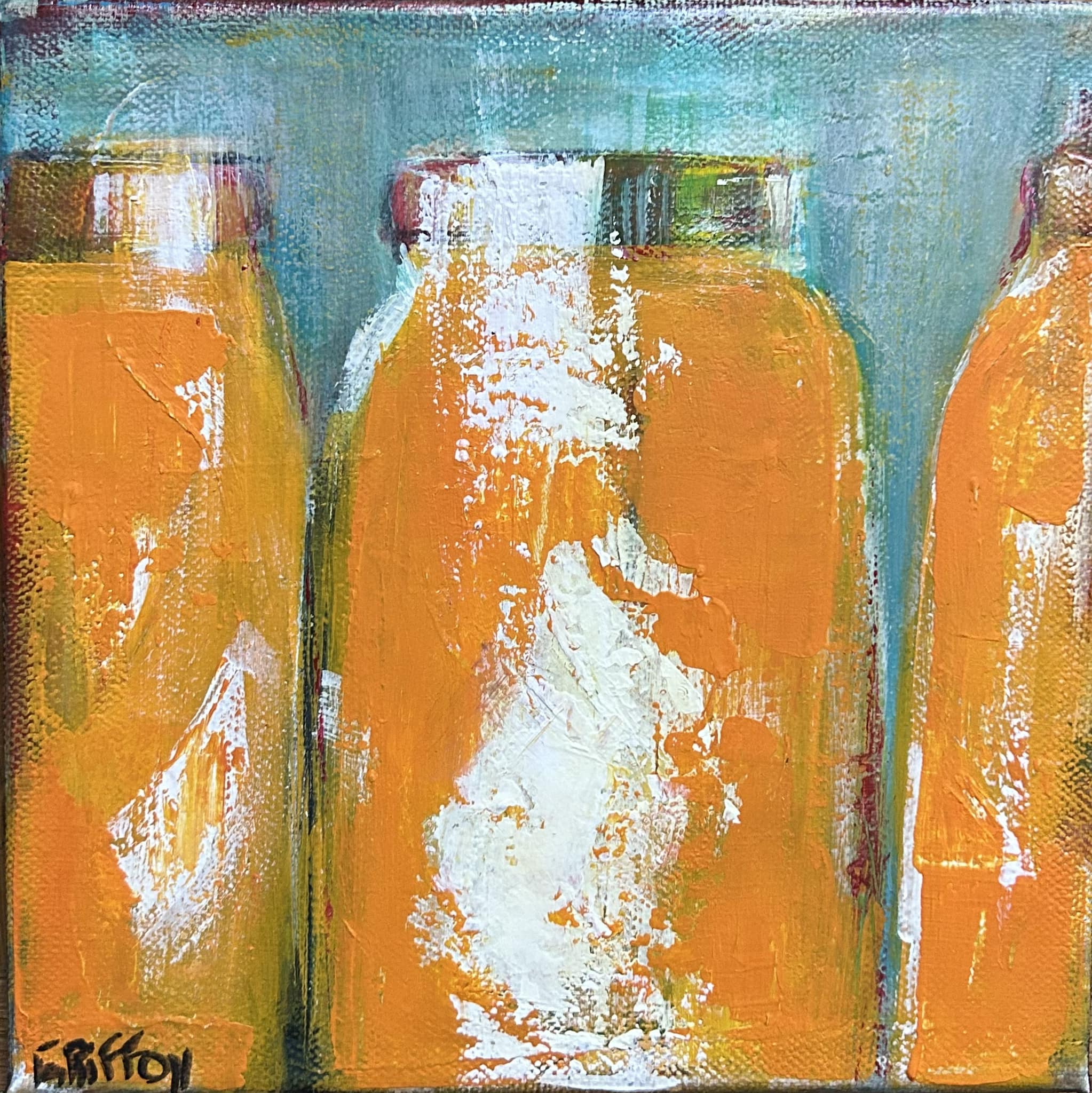 Oranges in a bottle